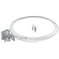 Trosas 1mm su apkaba 10kg plieninis cinkuotas L-2m QWT TK 1 2M G - OBO BETTERMANN