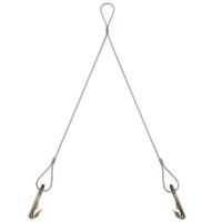 Trosas 2mm vieliniam loveliui iki 200mm 45kg plieninis cinkuotas QWT GR 2 200 G - OBO BETTERMANN