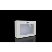 Skydas v/t 300x400x155mm IP65 metalinis su montažine plokšte ir stiklinėmis durimis KX 1611.100 - RITTAL
