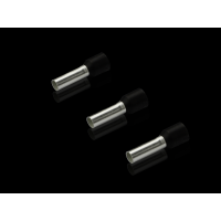 Antgalis gilzinis izoliuotas 6mm2 Cu juodas L-12mm presavimo įrankiams AS 4050.785 [pak. po 100 vnt.] - RITTAL