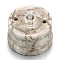 Perjungiklis v/t viengubas be klavišo Reggia porcelianas 10A 250V GARBY - FONTINI