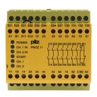 Relė saugos 7no+1nc 24V AC/DC automatinis/rankinis/stebimas paleidimas varžtiniai kontaktai PNOZ 11 - PILZ
