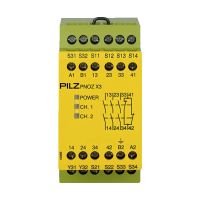 Relė saugos 3no+1nc+1so 24V DC/240V AC automatinis/stebimas paleidimas varžtiniai kontaktai PNOZ X3 - PILZ