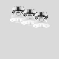 Rinkinys šviestuvų į/l LED 8.2W IP20 3000K 540lm D-64mm H-48mm 52 laipsnių baltos matinės spalvos [rinkinyje 3 vnt.] - BEGA