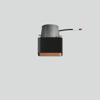 Šviestuvas į/l LED 8W IP20 3000K 444lm 80x80mm H-98mm juodos/vario matinės spalvos STUDIO LINE - BEGA