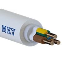 Kabelis HXJ Xtra/EXQ Light 3x2.5mm2 300/500V baltas B2ca klasė [Ritė po 100m] - NKT