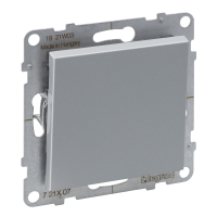 Perjungiklis p/t kryžminis be rėmelio varžtiniai kontaktai aliuminio spalvos 10A 250V Suno - LEGRAND