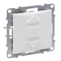 Jungiklis p/t žaliuzių užspaudžiami kontaktai baltos spalvos 6A 250V Suno - LEGRAND