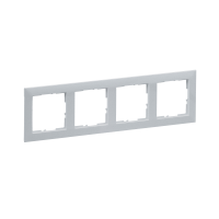 Rėmelis keturgubas aliuminio spalvos Suno - LEGRAND