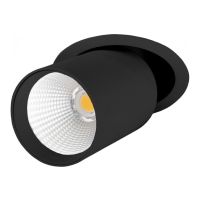 Šviestuvas į/l LED 13.4W IP20 4000K 1618lm D-125mm H-170mm juodos matinės spalvos Sharqi A LED1x1900 G668 T940 R40 RAL9017 - NORTHCLIFFE