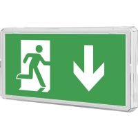 Šviestuvas v/t LED 1W IP65 6500K 130lm evakuacinis su 1val. akumuliatoriumi M/NM Helm 1PLED C358 - NORTHCLIFFE