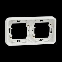 Rėmelis dvigubas horizontalus baltas IP55 Mureva Styl - SCHNEIDER ELECTRIC