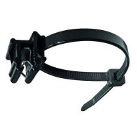 Dirželis 200x4.8x45 juodas su laikikliu kabeliui PKBPV [100] - PROTEC