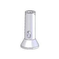 Pamatas betoninis 1-6m stulpui be apsauginės gumos [GUMANr1] su nerūdijančiais varžtais 125kg VGAP-2 - SELDRA