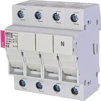 Kirtiklis-saugiklis 4P 32A 690V AC 10x38mm EFD 10 3p+N - ETI