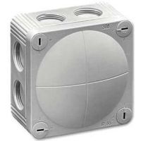 Dėžutė v/t [95x95x60] IP66/IP67 su gnybtais pilka be halogenų D3-12mm PFRAK407 - PROTEC