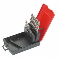 Rinkinys grąžtų metalui 1-10mm (kas 0.5mm) greitam užgriebimui DIN 338 [rinkinyje 19 vnt.] - CIMCO