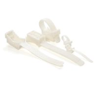 Laikiklis-dirželis 145x13mm prisukamas kabeliams/vamzdžiams baltas - TRYTYT