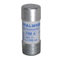 Saugiklis 100A 22x58mm aR 500V AC CH22 ultragreitas cilindrinis - ETI