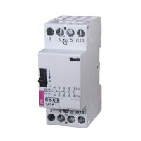 Kontaktorius 4P 25A 24V AC/DC 4no 2 modulių su rankiniu valdymu RD 25-40-R-24V - ETI