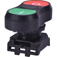 Galvutė jungikliui su dvigubu mygtuku juoda EGT-C - ETI