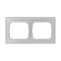 Rėmelis dvigubas horizontalus montažui sidabro spalvos - JUNG