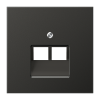 Dangtelis dvigubas UAE lizdui aliumininis antracito spalvos LS - JUNG