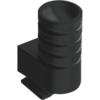 Įėjimas vamzdžiui D16 į v/t dėžutę juodos spalvos - JUNG