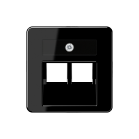 Dangtelis dvigubas moduliniam lizdui juodos spalvos - JUNG