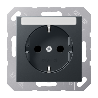 Lizdas p/t SCHUKO su markiravimo vieta antracito matinės spalvos A - JUNG