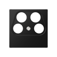 Dangtelis TV/SAT lizdui juodos matinės spalvos A - JUNG