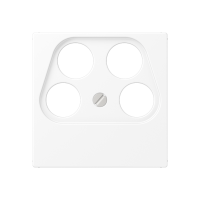 Dangtelis TV/SAT lizdui baltos matinės spalvos A - JUNG