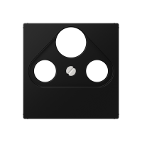 Dangtelis TV/SAT lizdui juodos matinės spalvos A - JUNG