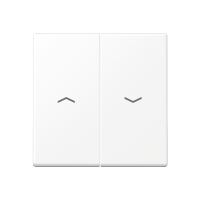 Klavišas dvigubam jungikliui su rodyklėmis baltos matinės spalvos A - JUNG