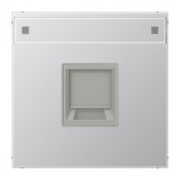 Dangtelis moduliniam lizdui su užuolaidėle ir markiravimo vieta aliuminio spalvos LS - JUNG