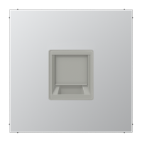 Dangtelis moduliniam lizdui su užuolaidėle aliuminio spalvos LS - JUNG