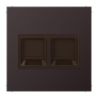 Dangtelis dvigubas moduliniam lizdui su užuolaidėle juodos spalvos LS - JUNG