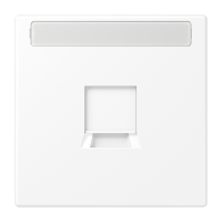 Dangtelis moduliniam lizdui su užuolaidėle ir markiravimo vieta baltos matinės spalvos LS - JUNG