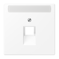 Dangtelis moduliniam lizdui su markiravimo vieta baltos matinės spalvos LS - JUNG