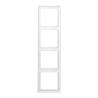 Rėmelis keturgubas baltos matinės spalvos LS - JUNG