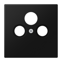 Dangtelis TV/SAT lizdui juodas matinis LS - JUNG