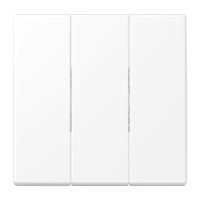 Klavišas trigubam jungikliui baltos matinės spalvos LS - JUNG