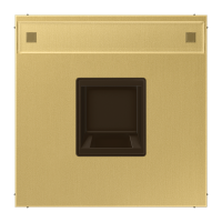 Dangtelis moduliniam lizdui su užuolaidėle ir markiravimo vieta žalvario spalvos LS - JUNG