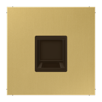 Dangtelis moduliniam lizdui su užuolaidėle žalvario spalvos LS - JUNG