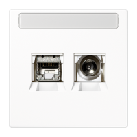 Lizdas p/t baltas TV/UMA-CAT6A LS - JUNG