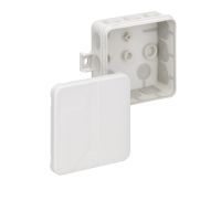 Dėžutė v/t [85x85x37] IP55 tuščia pilka be halogenų su tvirtinimo auselėmis 2K-12 AB-L - SPELSBERG