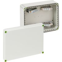 Dėžutė v/t [440x320x179] IP65 iQ su gnybtais 4x70mm2 pilka be halogenų Abox-i 700-70/4 - SPELSBERG