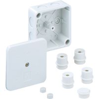 Dėžutė v/t [80x80x38] IP54 tuščia pilka duroplastas be halogenų WK007-L - SPELSBERG