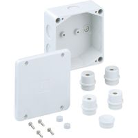 Dėžutė v/t [100x100x50] IP54 tuščia pilka duroplastas be halogenų WK060-L - SPELSBERG