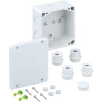 Dėžutė v/t [115x115x65] IP54 tuščia pilka duroplastas be halogenų WK100-L - SPELSBERG